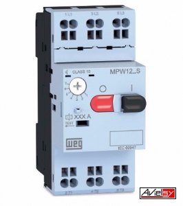 Автоматические выключатели для защиты двигателей с термомагнитным расцепителем MPW12_S (зажимное соединение)
